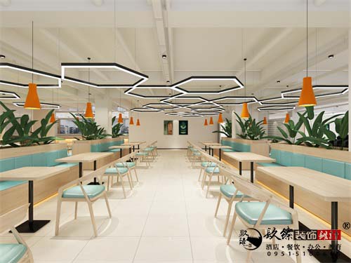 青铜峡恒信百货商场餐厅设计方案鉴赏|小有格调的温馨餐厅