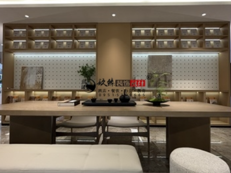 青铜峡装修公司|青铜峡望远民生售楼部展厅装修设计实景